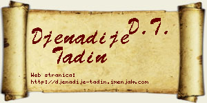 Đenadije Tadin vizit kartica